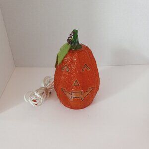 Fiberglass Pumpkin Lamp Jack-O-Lantern